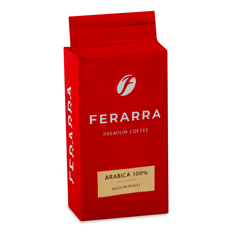 Кава Арабіка мелена смажена 250г в/у Ferarra