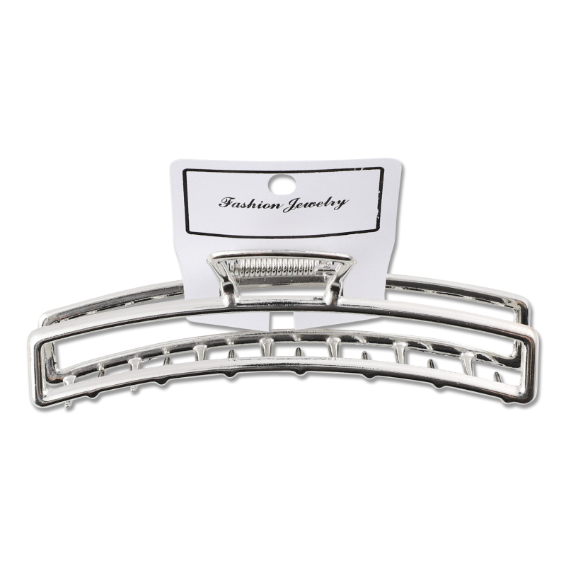 Заколка-краб сіра металева 11,5*2см KYYW210