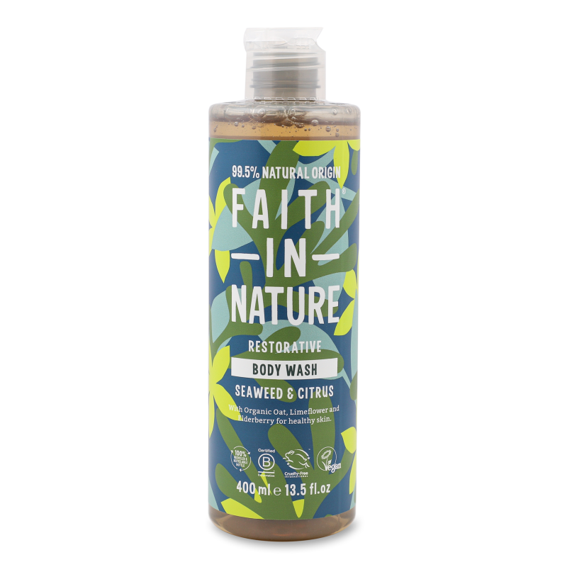 Гель д/душу з морськими водоростями та цитрусом 400мл Faith in Nature