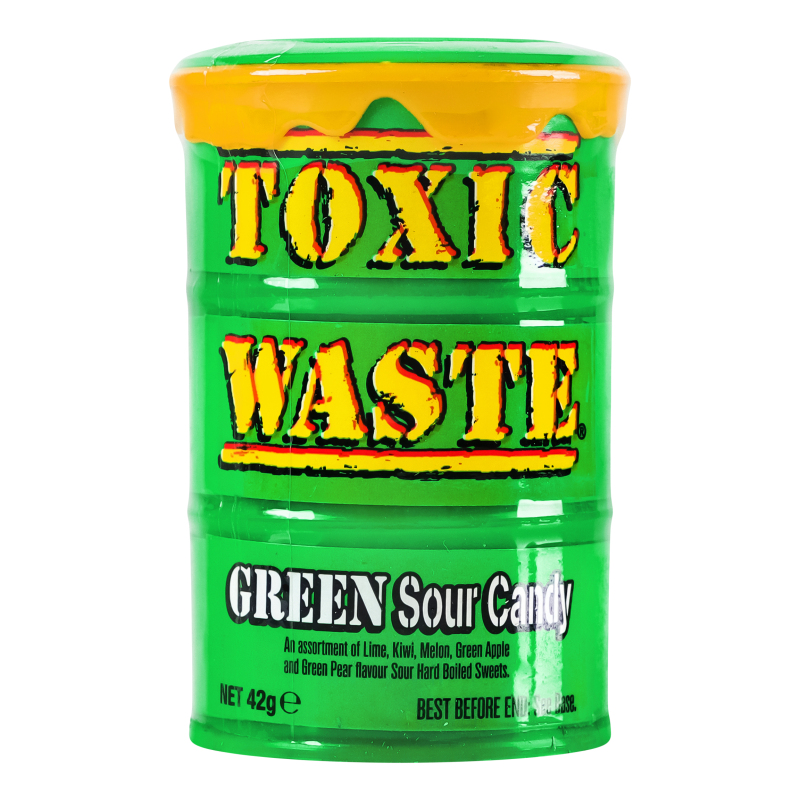 Цукерки асорті Зелена бочка Toxic Waste п/б 42г Toxic Waste