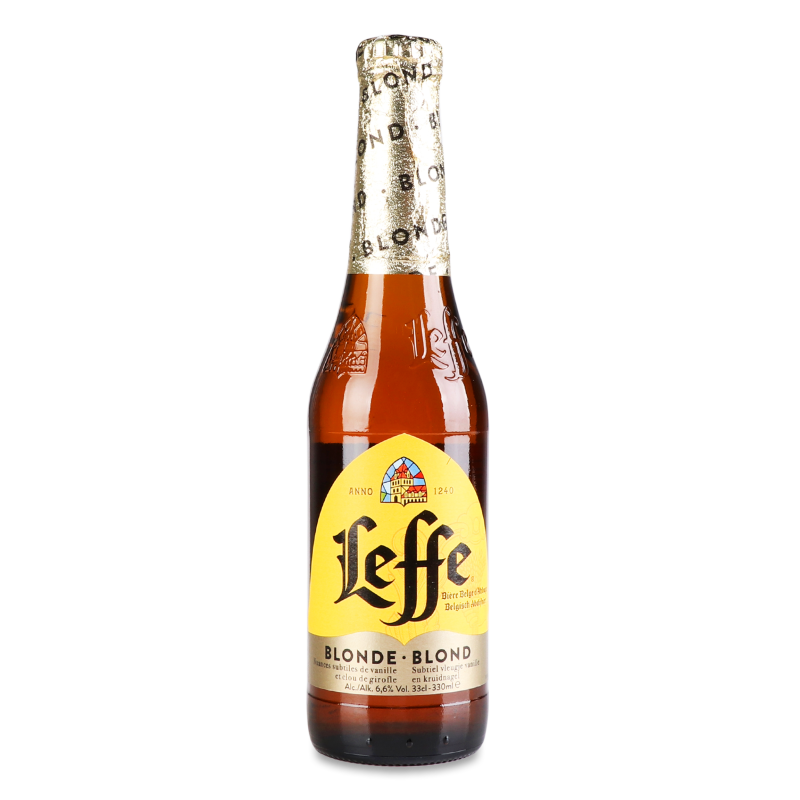Пиво Блонд 6,6% 0,33л скло Леф