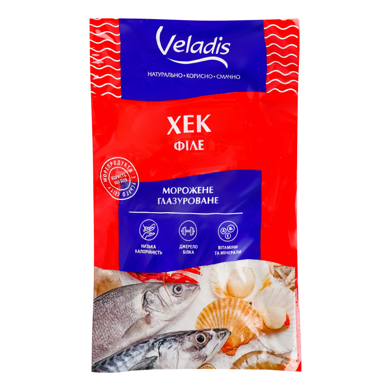 Хек філе морожене глазуроване Veladis кг