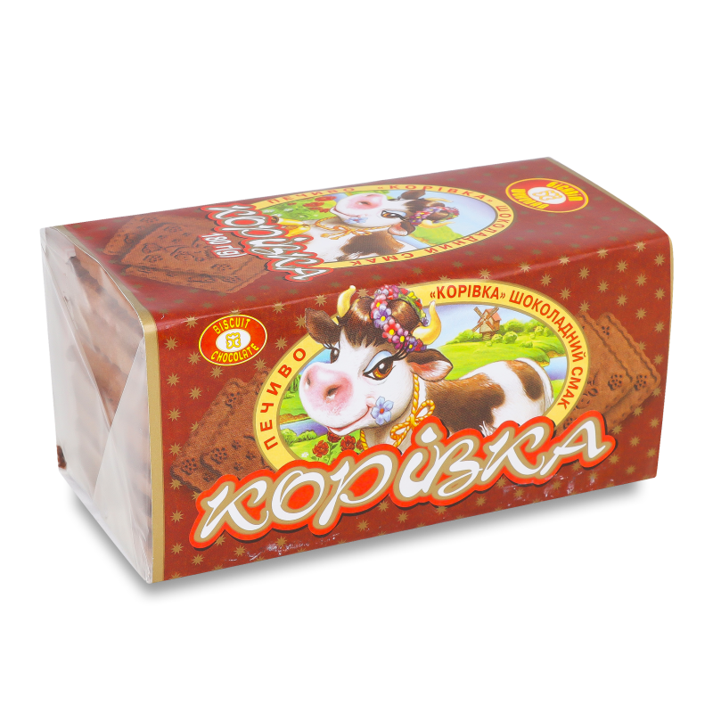 Печиво Корівка шоколадна 180г Бісквіт-шоколад