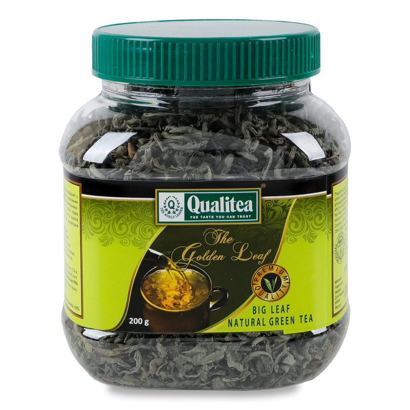 Чай зелений крупнолистовий 200г п/б Кволіті