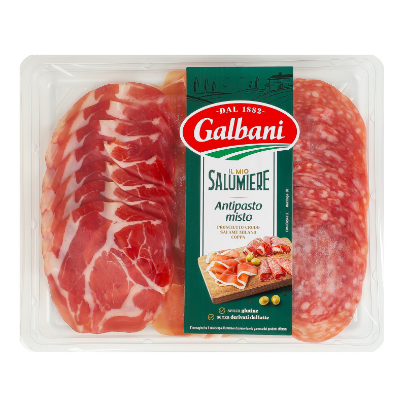 Нарізка м'ясна Galbani с/в лоток
