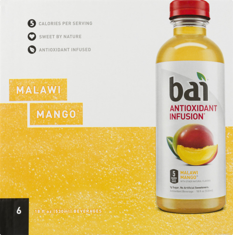 Bai Antioxidant Infusion Beverage Malawi Mango 6 CT Bai(852311004778