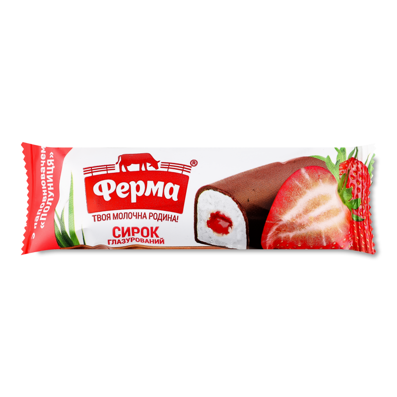 Сирок глазурований Полуниця 23% 36г Ферма