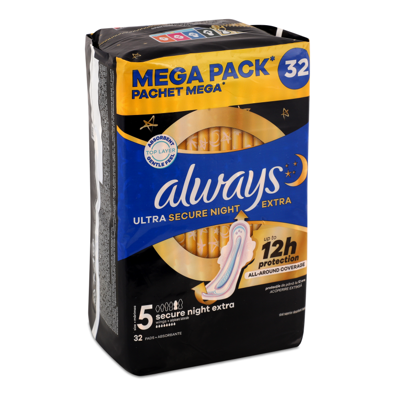 Прокладки гігієнічні Ультра секьюр найт екстра 32шт Олвейс