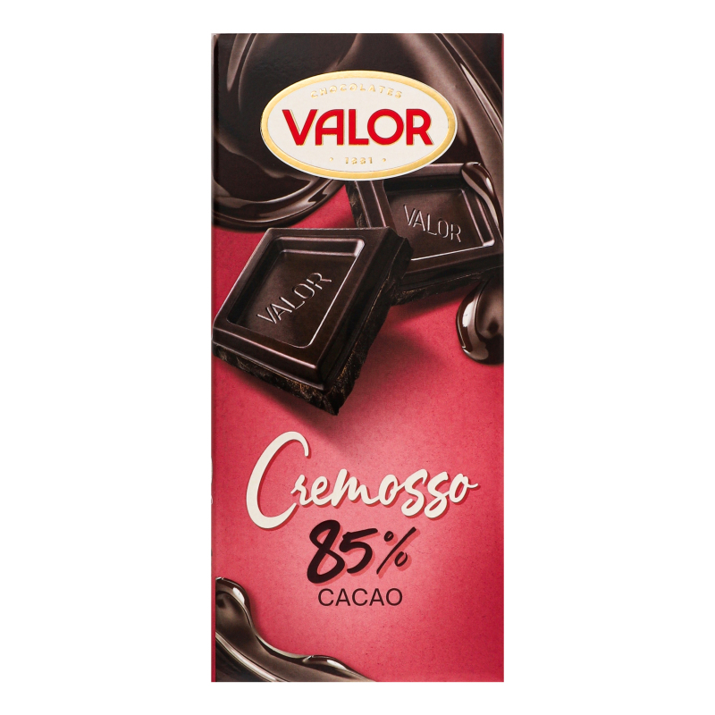 Шоколад 85% з мигдальною пастою Cremosso Valor к/у