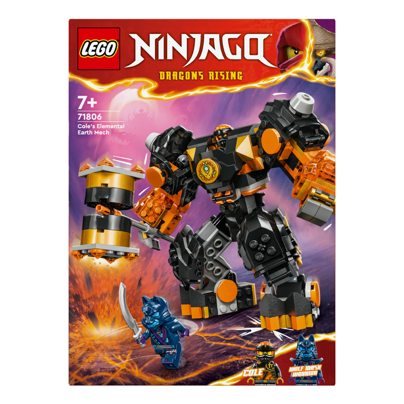 Конструктор для детей от 7лет №71806 Cole's Elemental Earth Mech