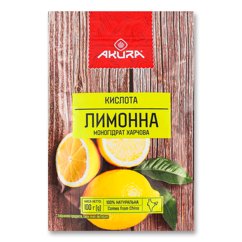 Кислота лимонна 100г Акура