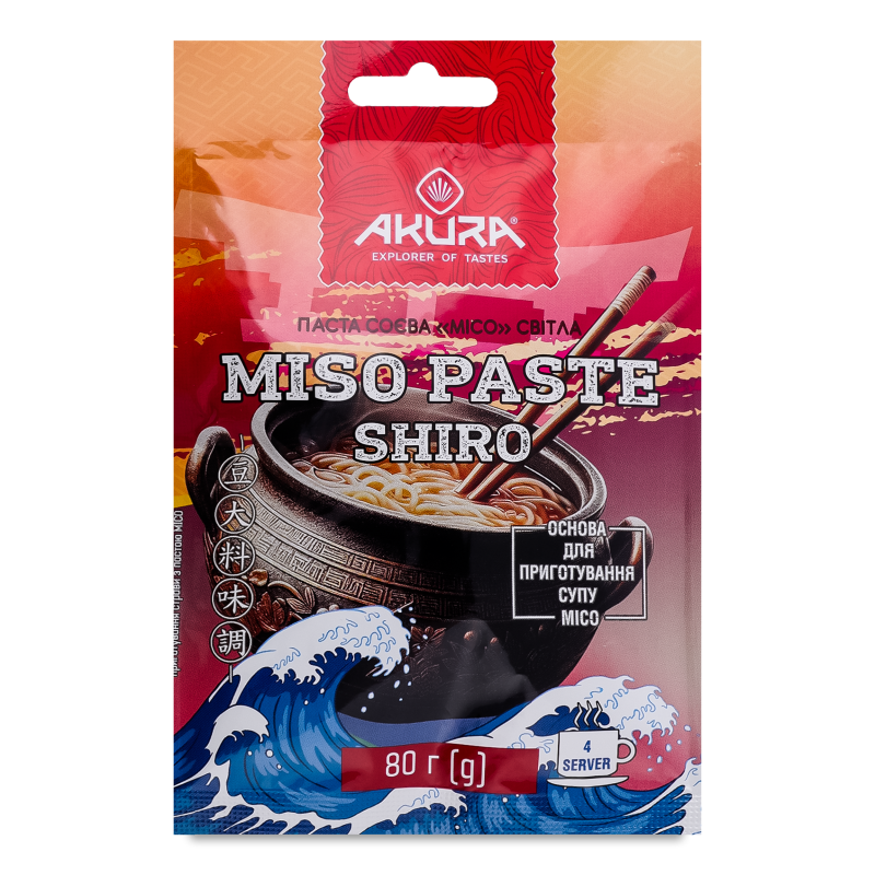 Паста соєва Місо світла 80г Акура