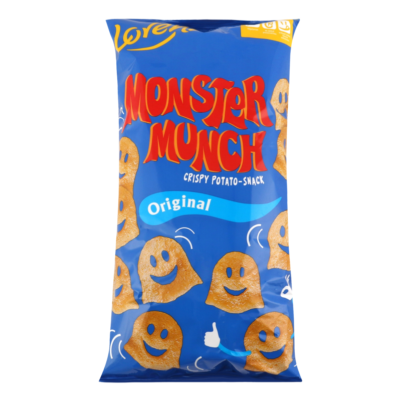 まーちゅページ Чипсы картофельные ароматизированные Original Monster Munch Lorenz