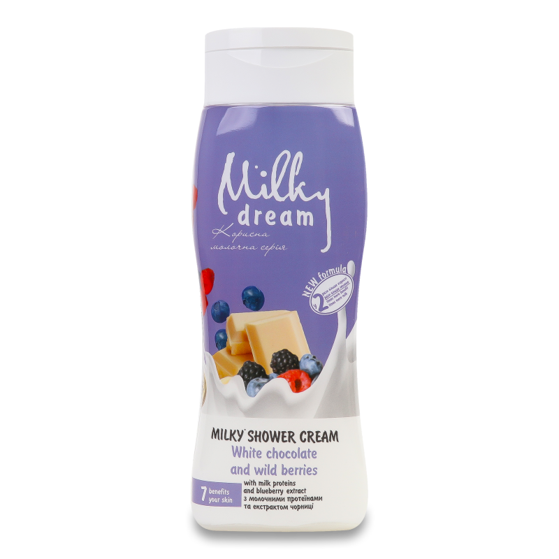 Крем-гель д/душу Білий шоколад та лісові ягоди 300мл Мілкі дрім