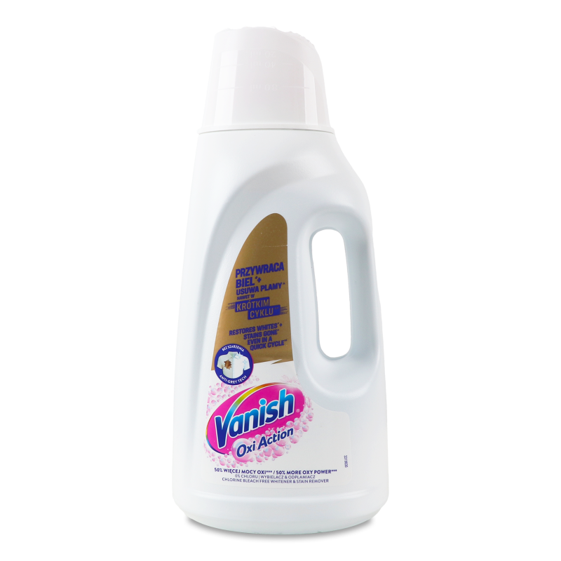 Засіб д/видалення плям та вибілювання Oxi Action White рідкий 2л Vanish