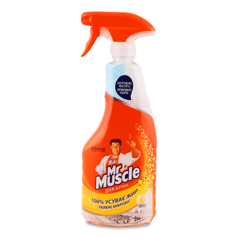 Засіб д/кухні Cвіжість лимону 500мл з розпилювачем Mr.Muscle