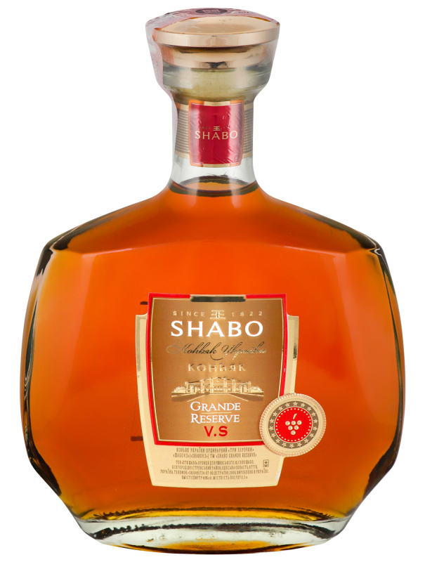 Коньяк 0.5л 40% ординарный 3 звезды VS Grande Reserve Shabo бут ...