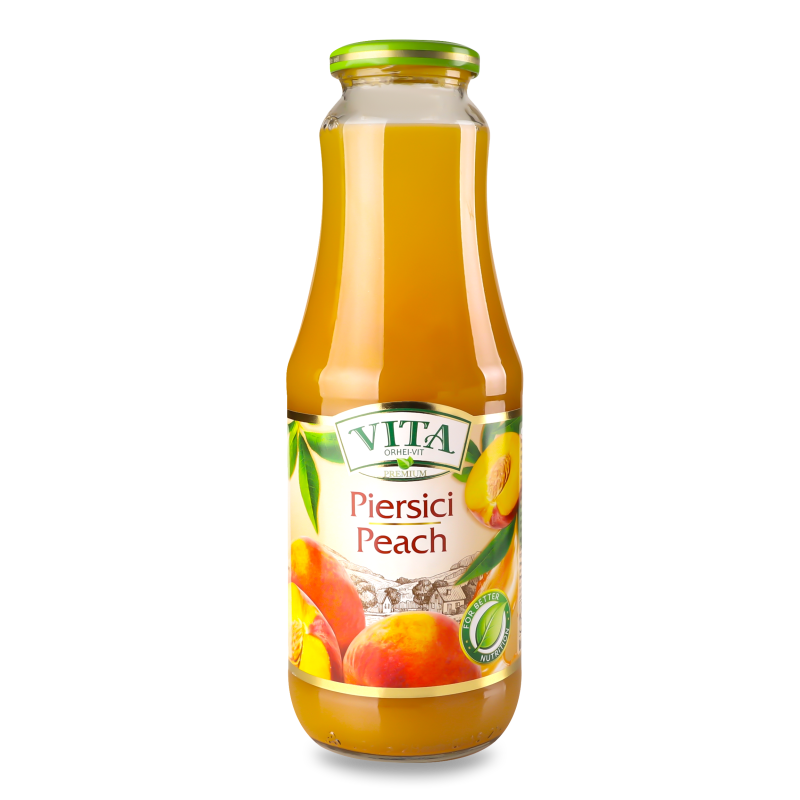 Нектар персиковий з м”якоттю 1л скло Віта