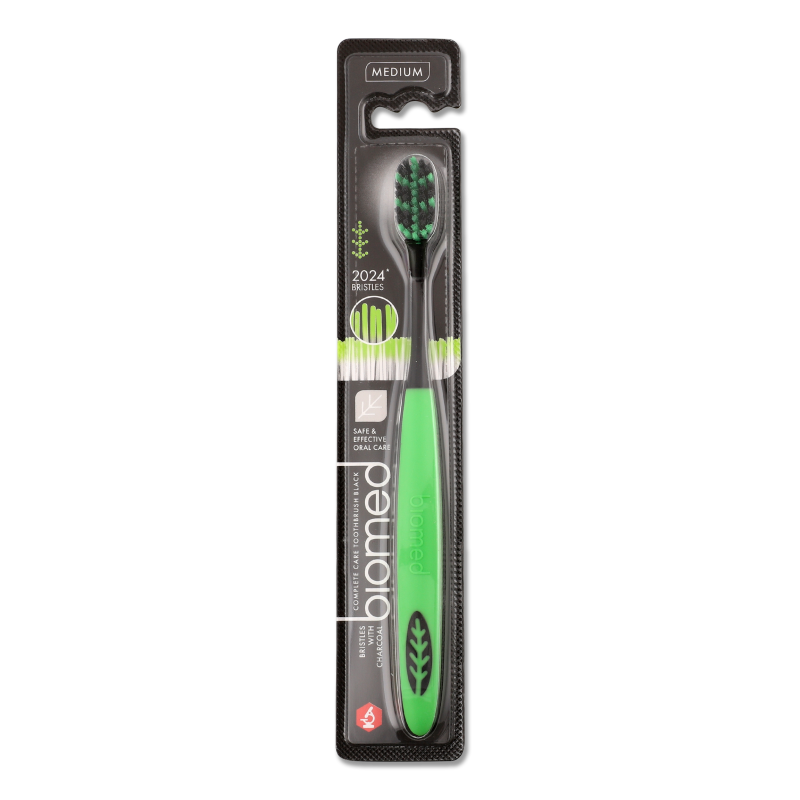 Щітка зубна Блек з деревним вугіллям середня Біомед