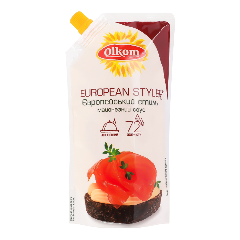 Соус майонезний 72% European Style Olkom д/п