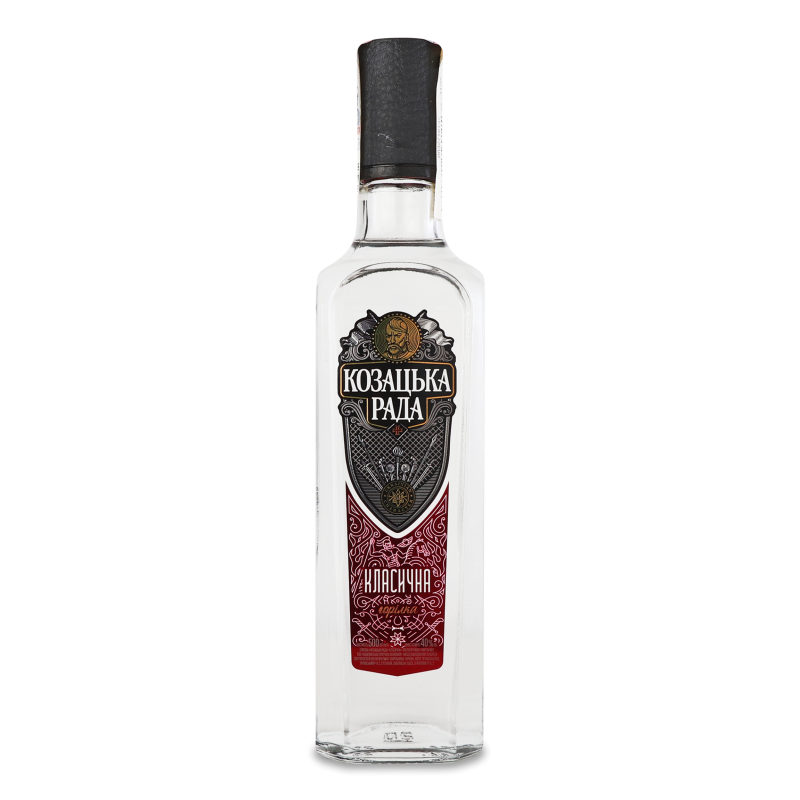 Горілка класична 40% 0,5л Козацька Рада