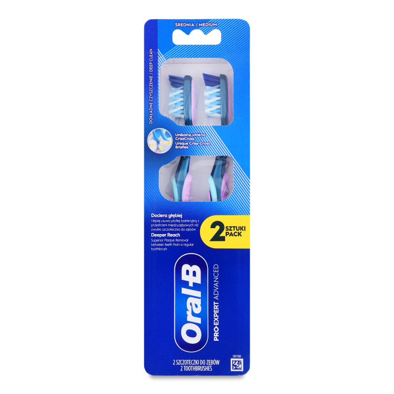Щітка зубна Pro-Expert середня 2шт Oral-B
