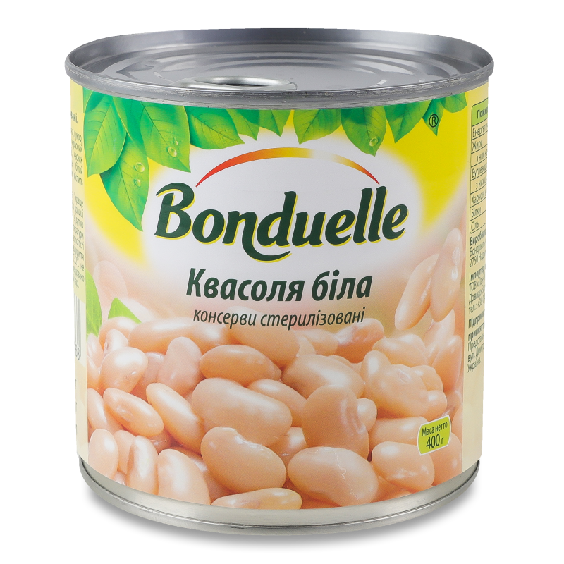 Квасоля біла в ніжному соусі 400г ж/б Bonduelle