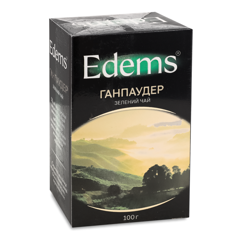 Чай Ганпаудер зелений 100г Edems