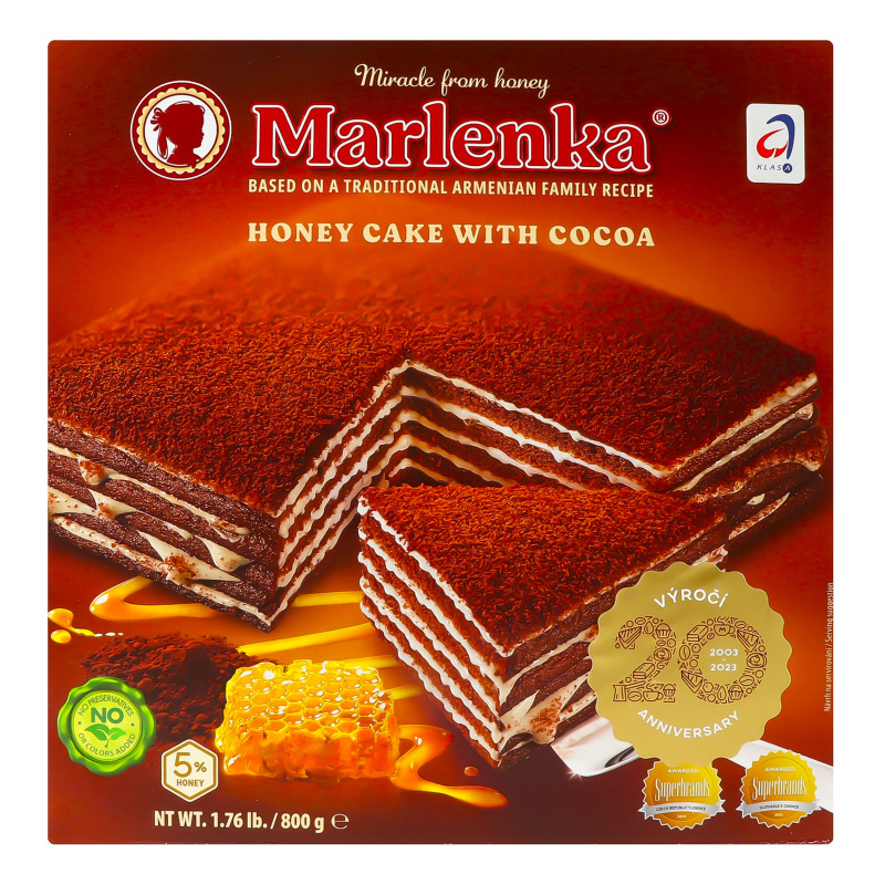 Торт какаовий медовий Marlenka к/у