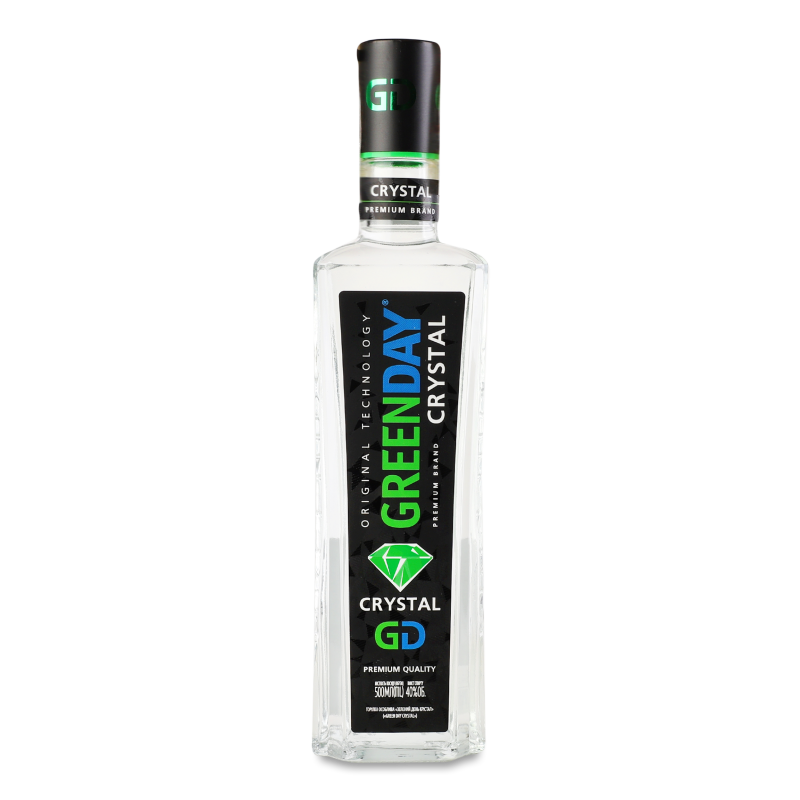 Горілка Crystal 40% 0,5л Green Day