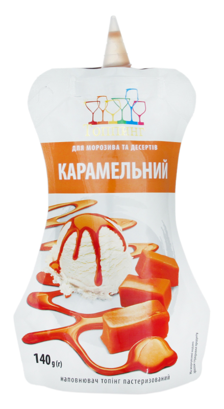 Топпинг для мороженого и десертов Карамельный Топпинг д/п 140г Топпинг ...