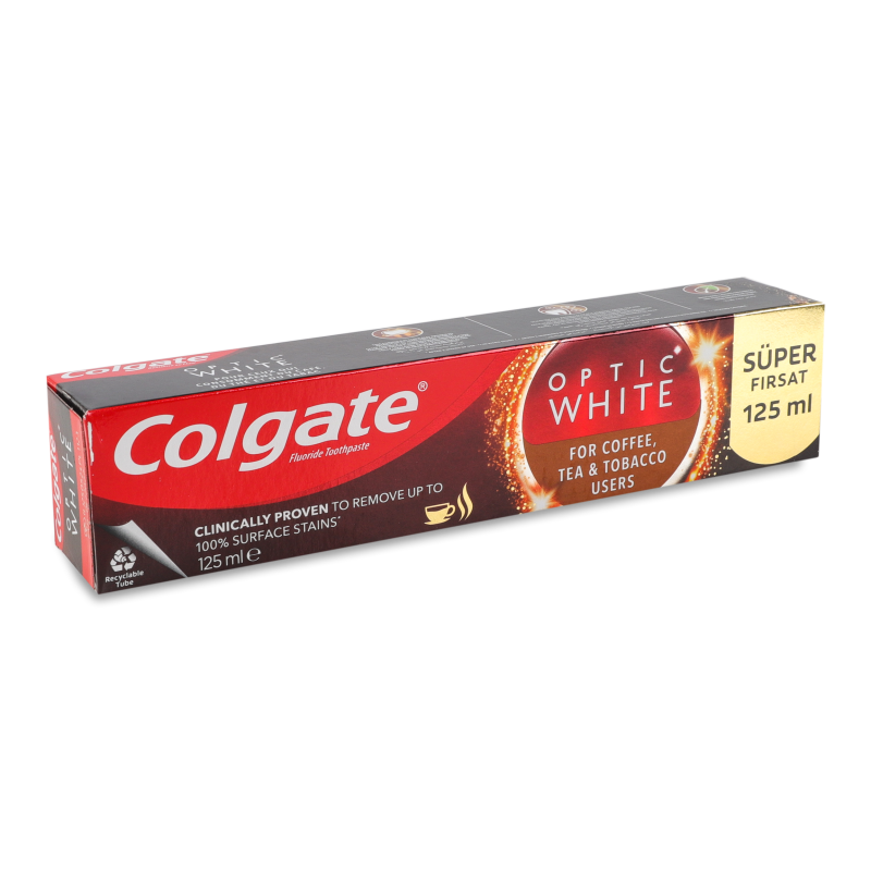 Паста зубна Optic White For Coffee Tea&Tobacco users 125мл Colgate