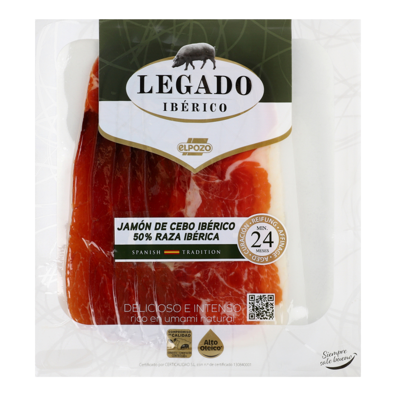 Хамон нарізка Legado Iberico Elpozo лоток