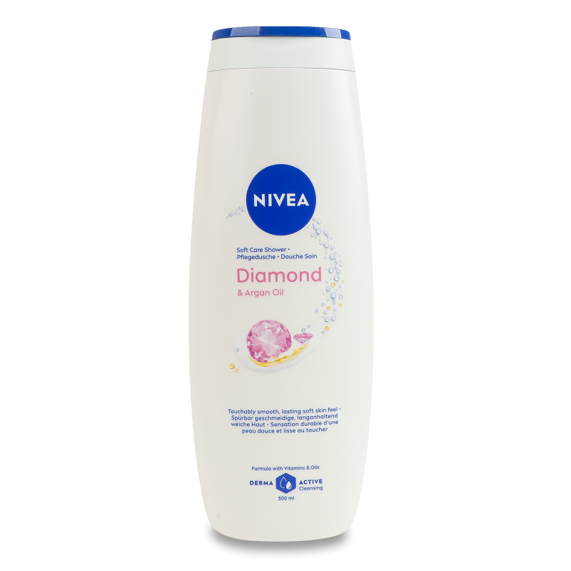 Гель-догляд д/душу Diamond&Argan oil 500мл Nivea