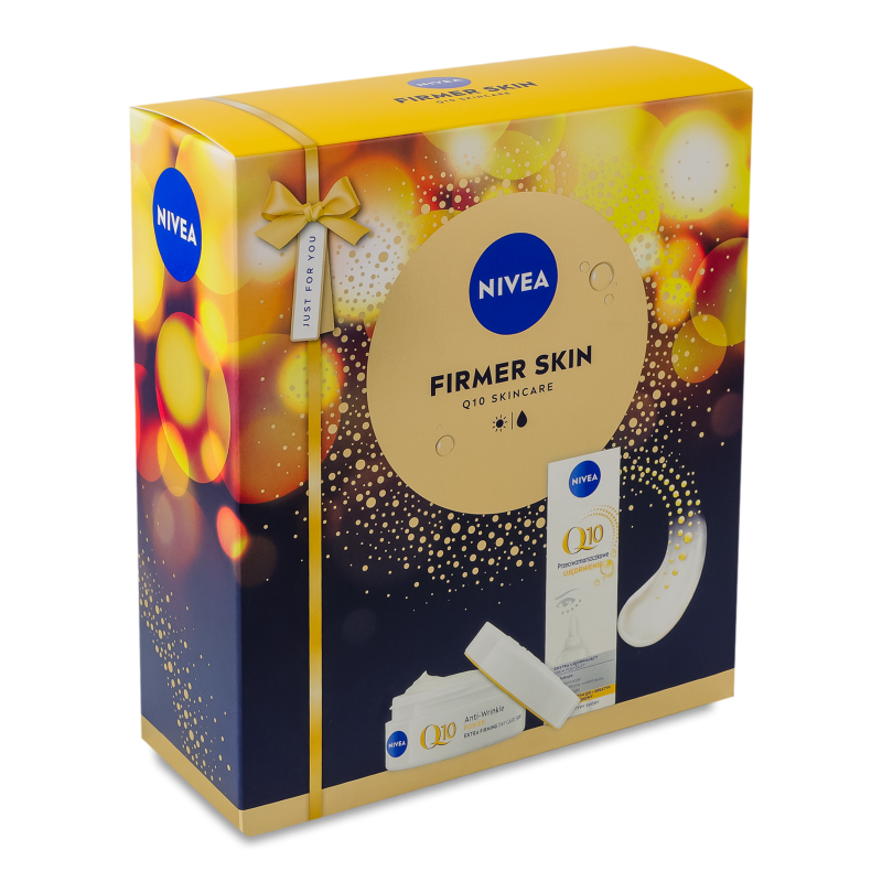 Набір Firmer Skin Крем д/обличчя Q10 power 50мл+Крем навколо очей Q10 power 15мл Nivea