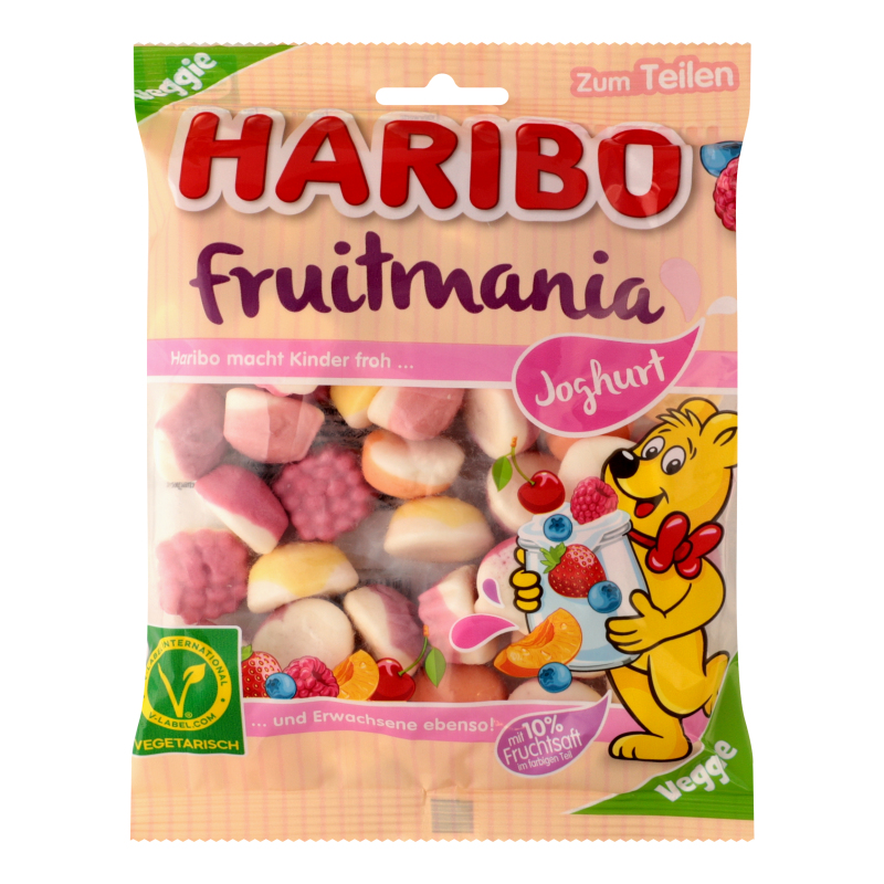 Цукерки желейні Yoghurt Fruitmania Haribo м/у