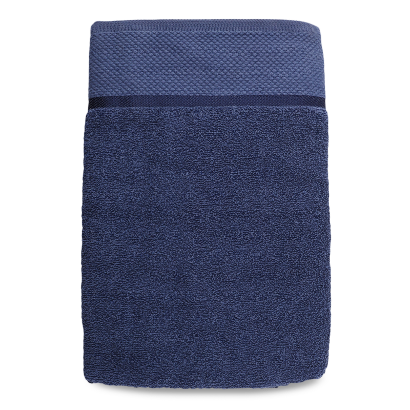 Рушник синій махровий 70*140см 360г/м2 Aisha