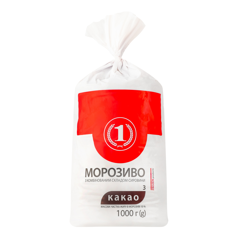 Морозиво 10% з какао ТМ "1" м/у