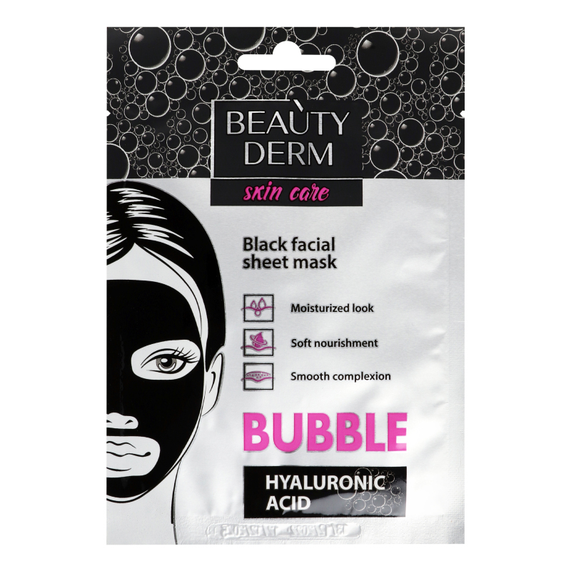 Маска для лица пенная тканевая Bubble Beautyderm 25мл BEAUTYDERM ...
