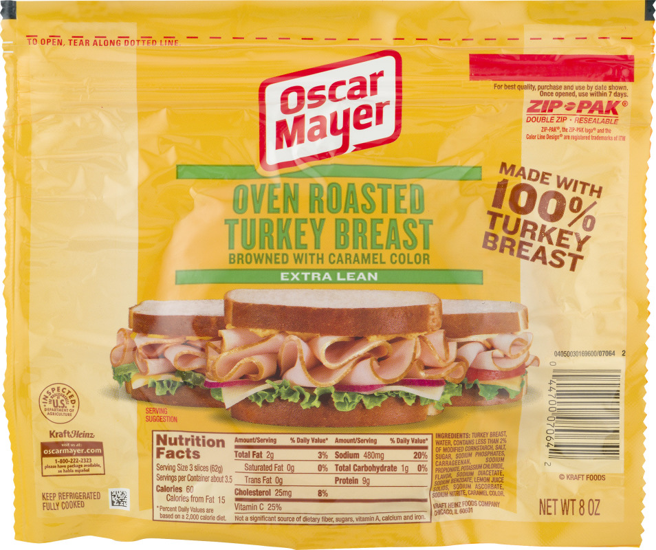 Oscar Mayer Oven Roasted Turkey Breast Extra Lean Oscar Mayer