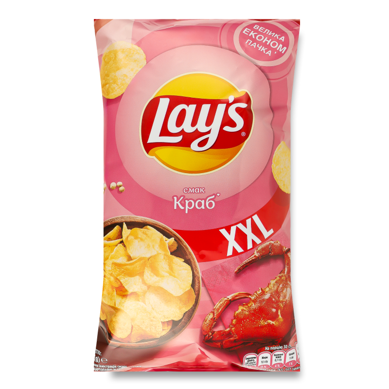 Чипси з смаком краба 170г Lay’s
