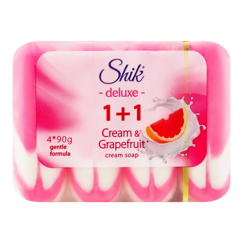 Крем-мыло туалетное Cream&Grapefruit 1+1 Deluxe Shik 4х90г Shik