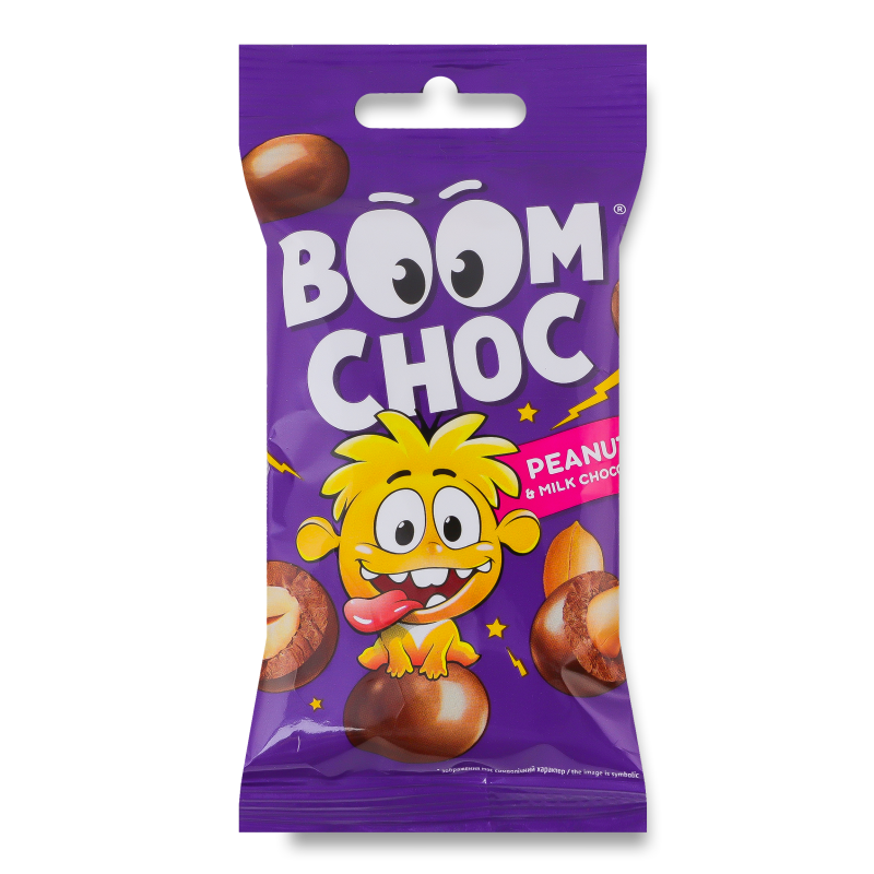 Драже Арахіс в молочному шоколаді 45г Boom Choc
