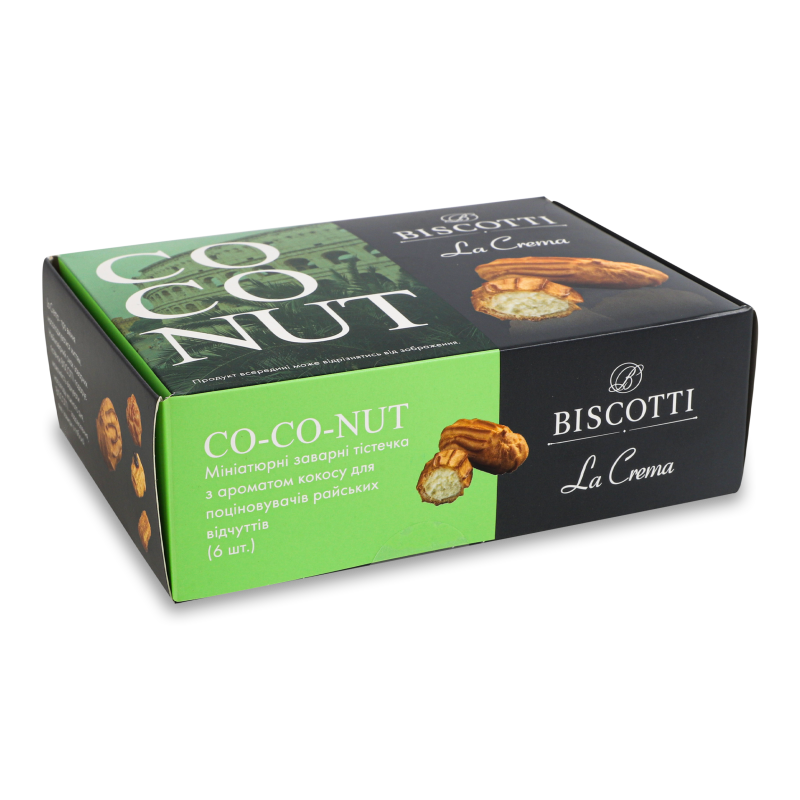 Тістечко заварне Co-co-nut 150г Biscotti
