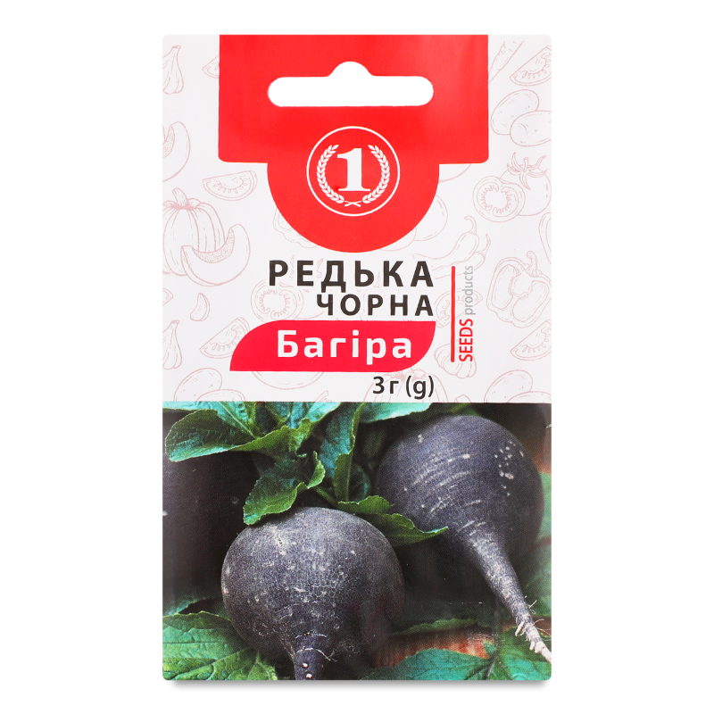 Насіння Редька Чорна Багіра зимова 3г ТМ “1”