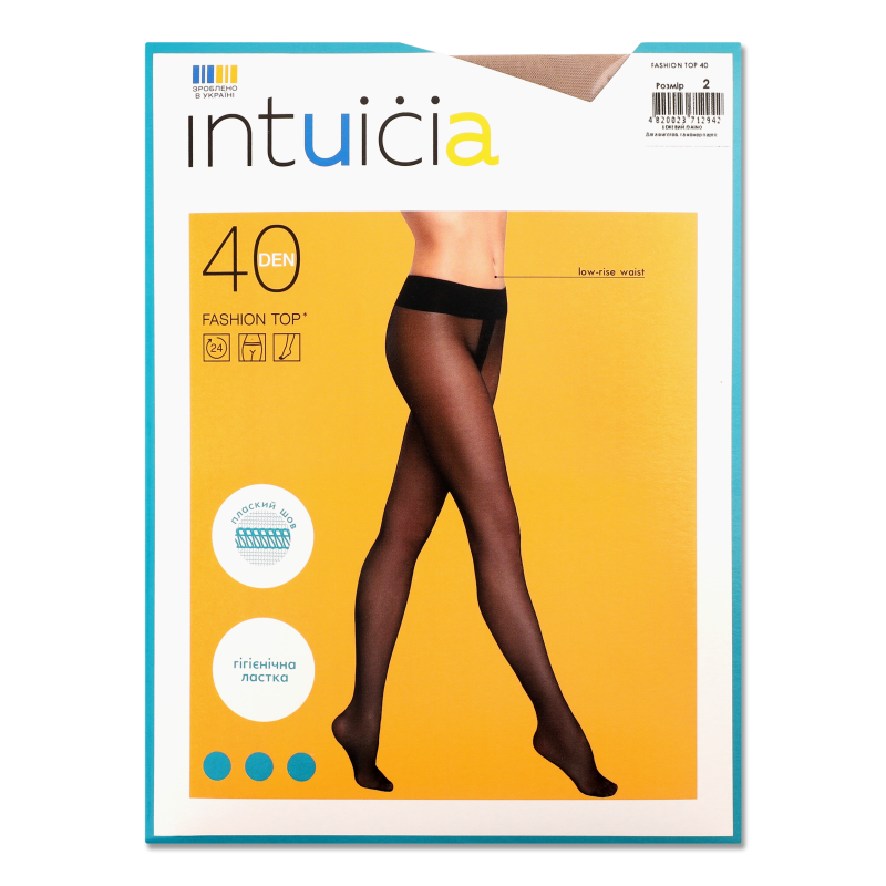 Колготи жіночі Фешн Топ 40ден бежевий 2 Інтуїція