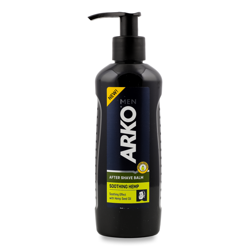Бальзам п/гоління з олією насіння конопель д/чоловіків 200мл з дозатором Arko