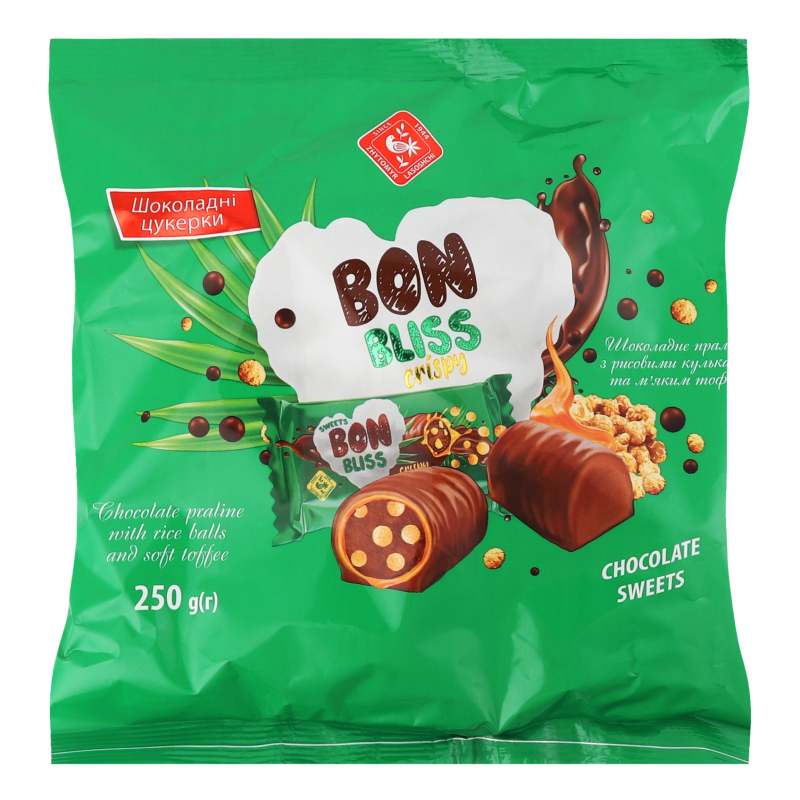 Конфеты глазированные Crispy Bon Bliss Zhytomyr Lasoshchi м/у 250г
