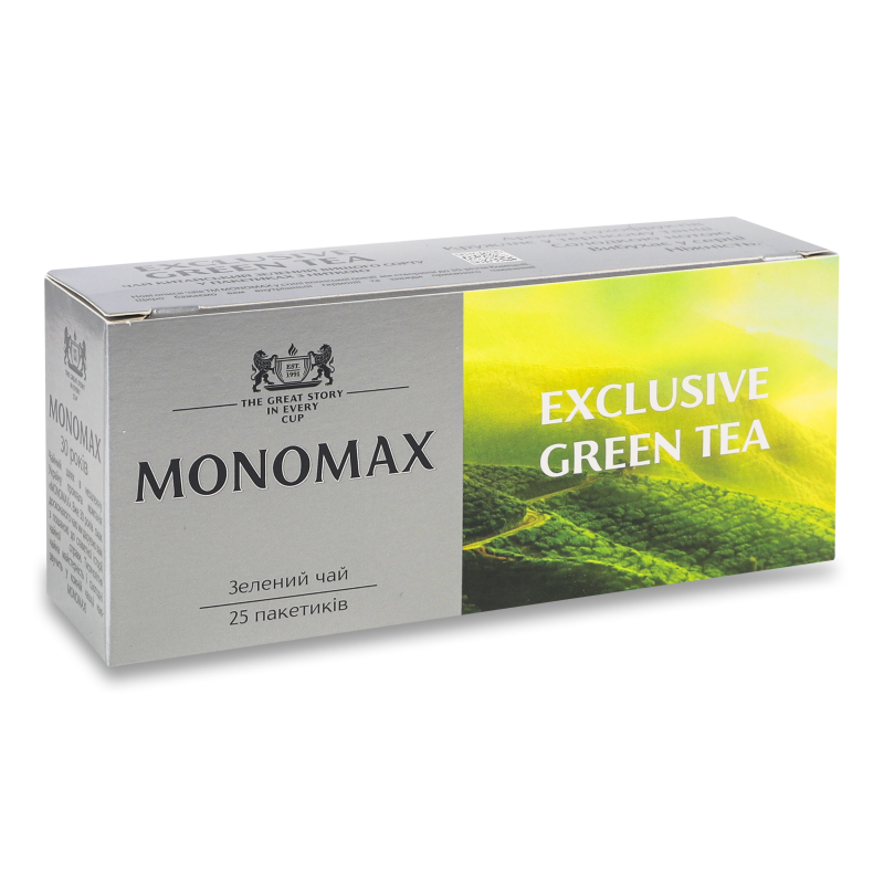 Чай Exclusive Ган Паудер зелений дрібний 25*1,5г Monomax