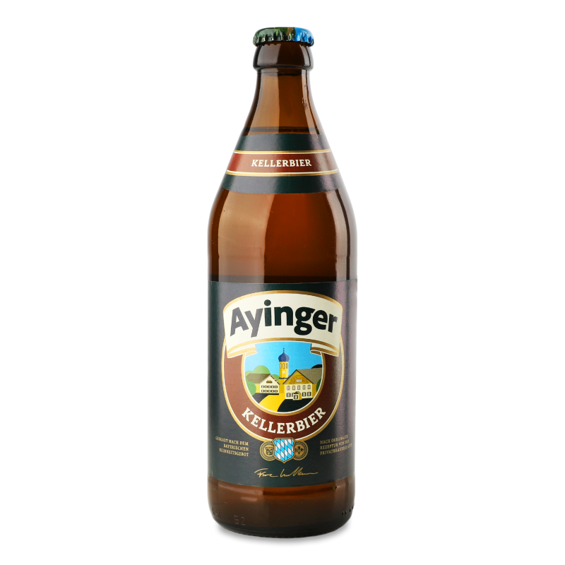 Пиво Келлебір світле нефільтроване 4,9% 500мл скло Айінгер